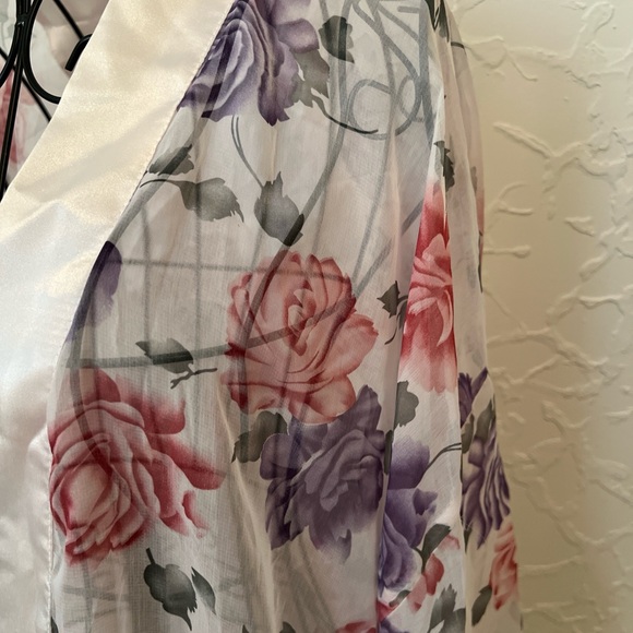Contessa Di Roma Floral Kimono Robe Size Large - Picture 2 of 15